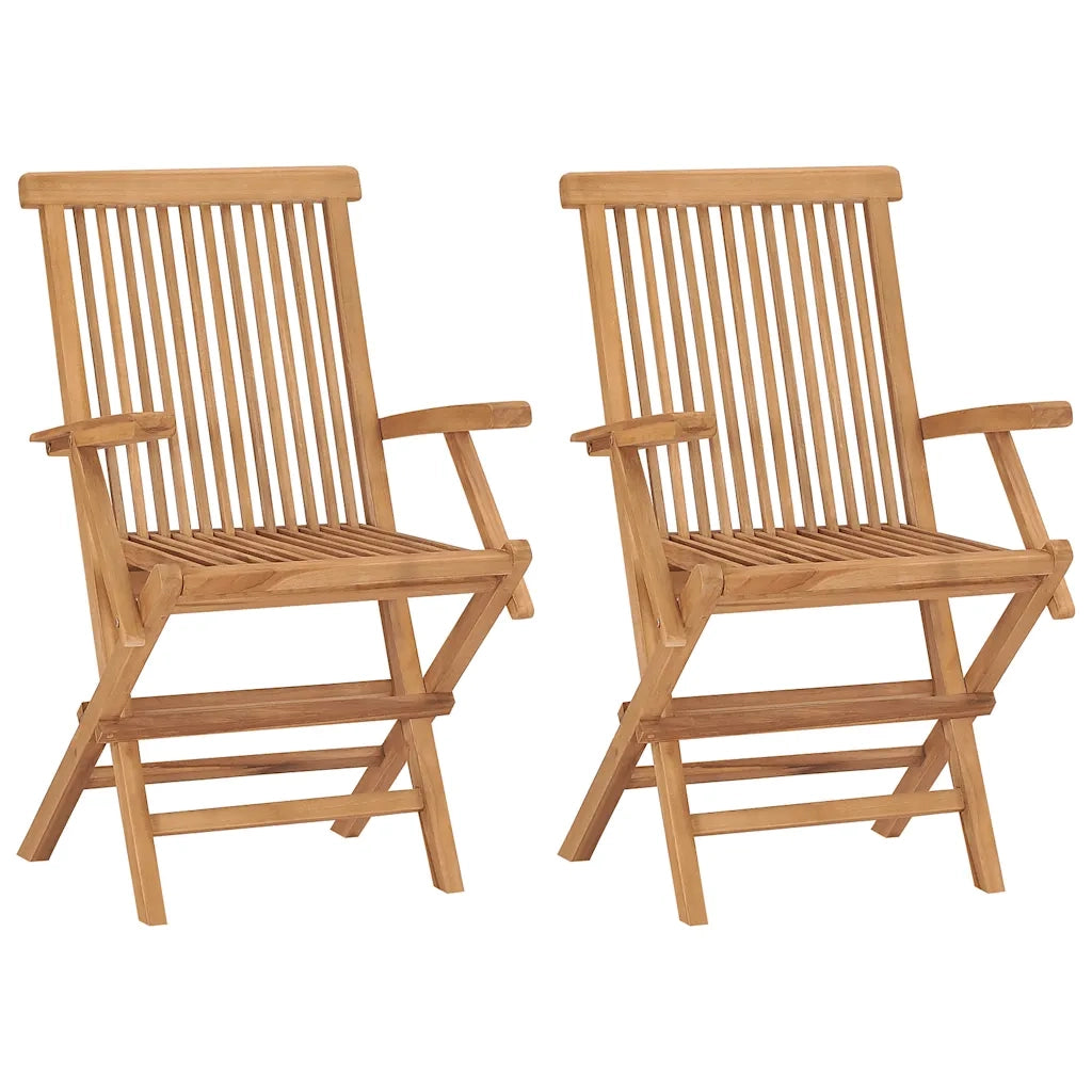 Set da Pranzo per Giardino 3 pz | Set Salotto da Giardino in Legno Massello di Teak