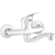 Trade Shop - Miscelatore Rubinetto Monocomando Per Bagno Gruppo Vasca Acciaio Cromato -