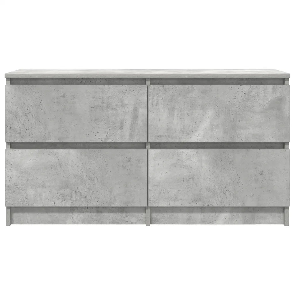 Mobile Porta TV Grigio Cemento 100x35x54 cm Legno Multistrato