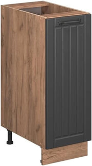 Armadio cucina dispensa alto Fame-Line, Grigio scuro, 30 cm, PL Marmo, per la combinazione con altri moduli della serie Fame-Line