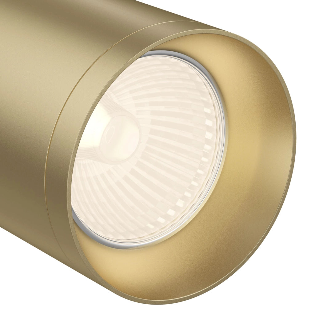 Maytoni Focus plafoniera GU10 ottone 1 luce 19,5cm alluminio