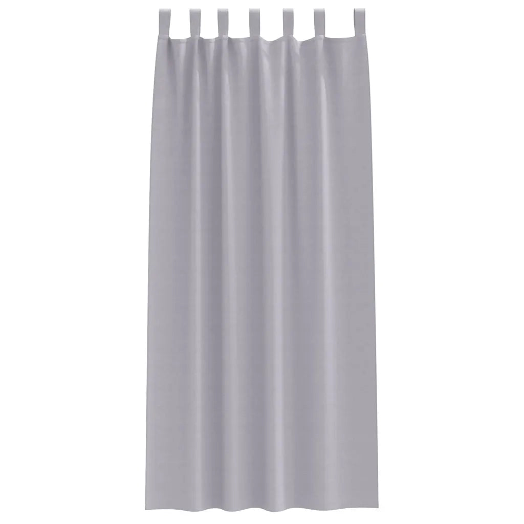 Tende Blackout con Anelli 2 pcs Grigio Metallico 260 x 140 cm 4107582
