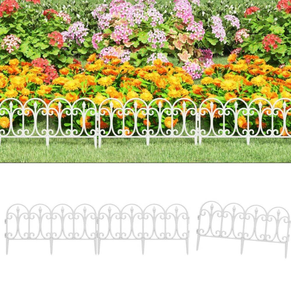 Trade Shop - Recinzione Per Giardino Steccato Bordo Per Prato In Polipropilene Dim 32x60cm -