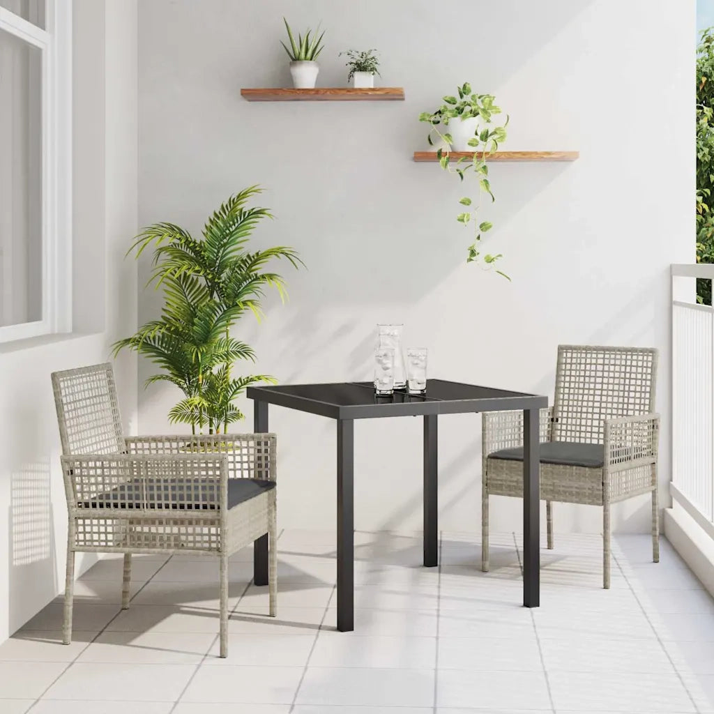 Sedia da Giardino 2 pz | Sedie da Esterno Grigio chiaro 55 x 53 x 85 cm