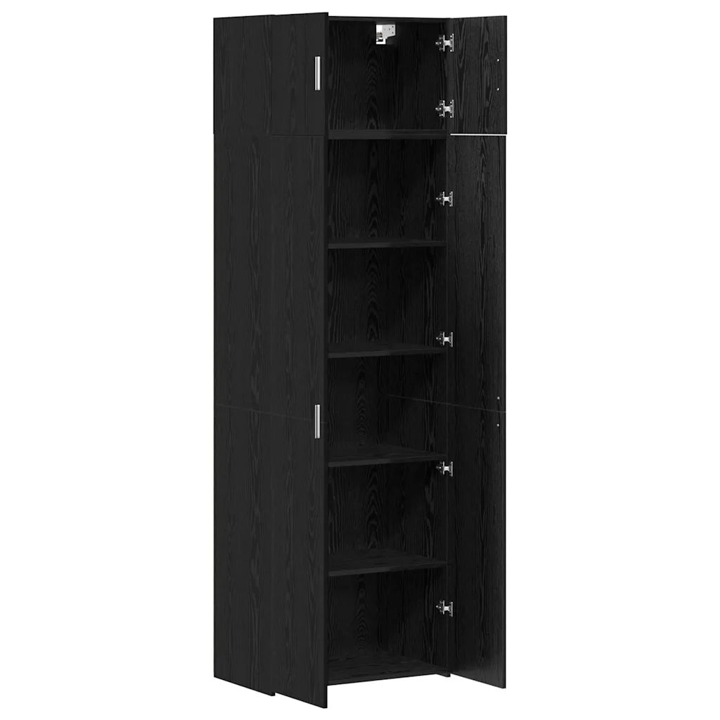 Armadio 3 pz Rovere Nero CFW4928934