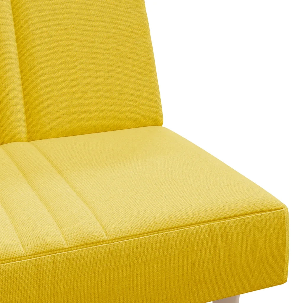 Divano letto-Sofa Letto-Daybed Giallo Chiaro in Tessuto 805256
