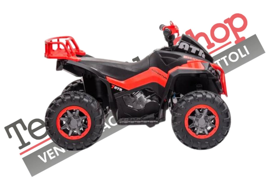 Tecnobike Shop Quad Elettrico per Bambini ATV  1.0 12V  con Radiocomando colore Rosso