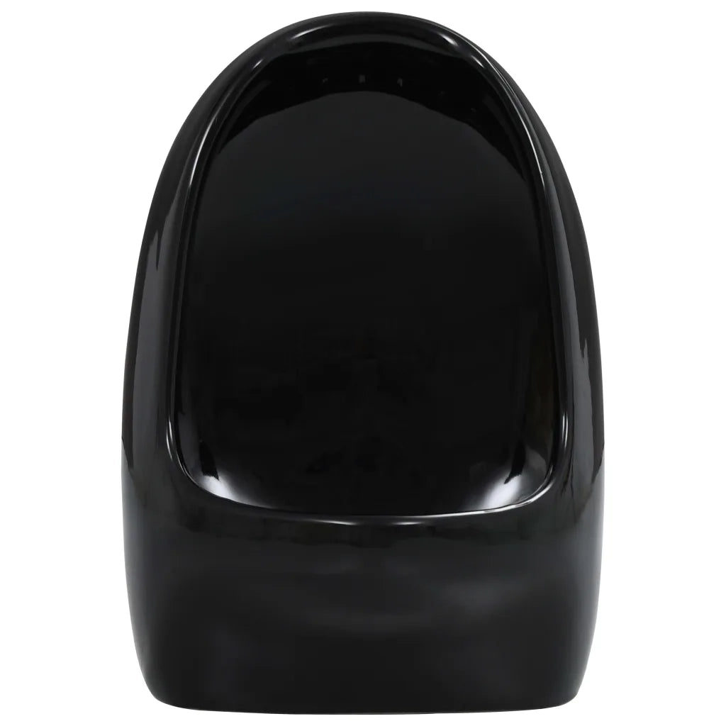 Orinatoio Sospeso con Sciacquone in Ceramica Nero CFW9628273