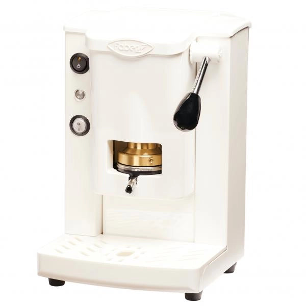 FABER PICCOLA SLOT BASIC (BIANCO) - MACCHINA PER CAFFE'' - PRESSACIALDA IN OTTONE - TELAIO METALLO E POLICARBONATO