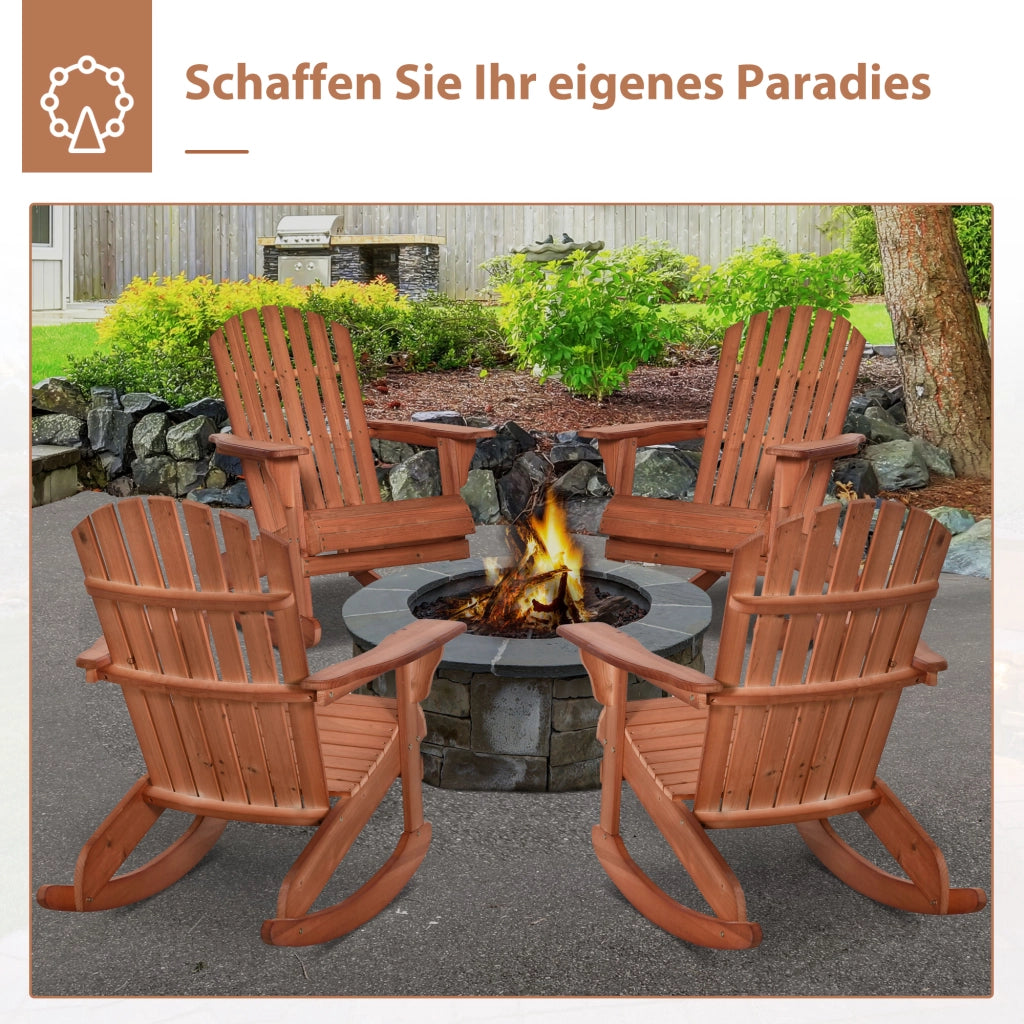 Poltrona a dondolo da giardino ¨C zephmum ¨C 77x94x97 cm