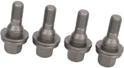 Set di 4 moiglioni universali 17mm a 6 facce - Vero sostituto per 206/207/208/308/407/1007 - Alta qualità - Buona forma - Moiglioni per ruote