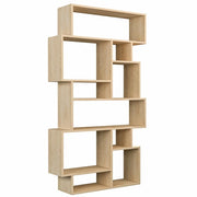 Libreria Moderna 168x96x25 cm Scaffale 8 Ripiani in MDF Quercia