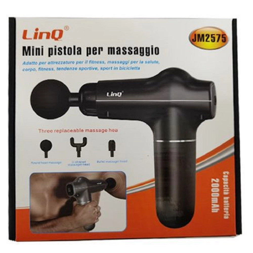 Trade Shop - Mini Pistola Per Massaggi Vibrazioni A Percussione Terapia Salute Fitness Jm2575 -