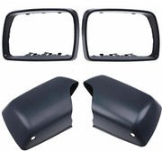 Copertura retrovisore in ABS - Coperchio/anello - Lato sinistro/destro - Adatto per BMW X5 E53 2000-2006 - 2 pezzi - Cassetta specchietti