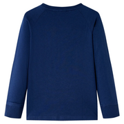Maglietta Bambini Maniche Lunghe Blu Marino 104 12750