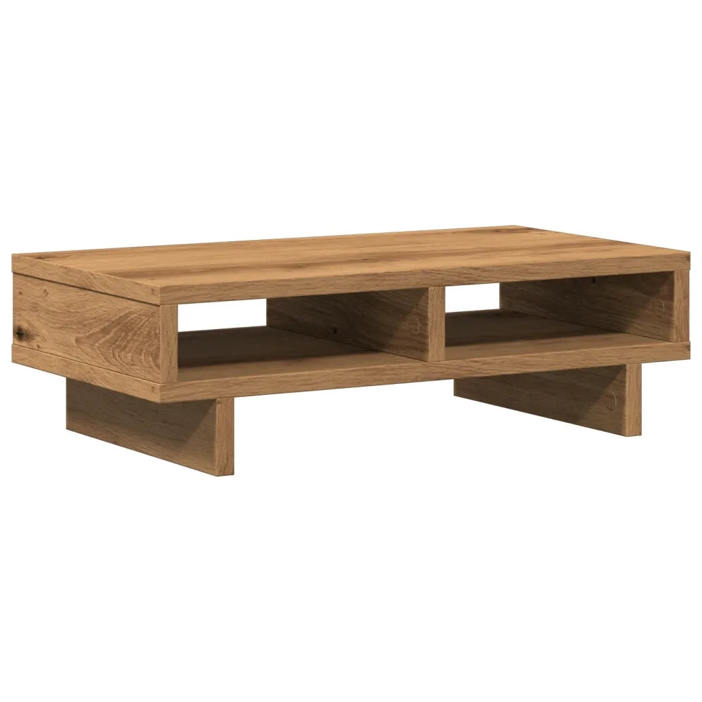 Supporto per Monitor Rovere Artigianale 50x27x15 cm Truciolato 854750