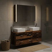 Set di mobili per il bagno 4 pcs Legno antico 3406869