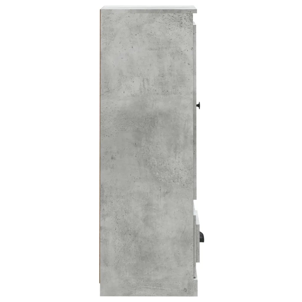 Credenza-Buffet-Armadio da cucina Grigio Cemento 36x35,5x103,5 cm in Legno Multistrato