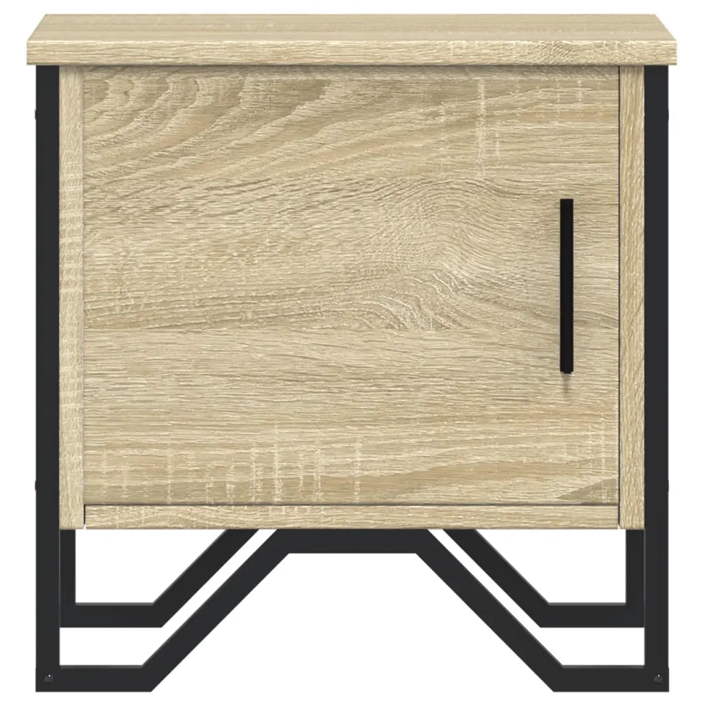 Set di 2 Comodini | Armadio da Notte | Mobiletto da notte Rovere Sonoma 40x30x40 cm in Legno Multistrato