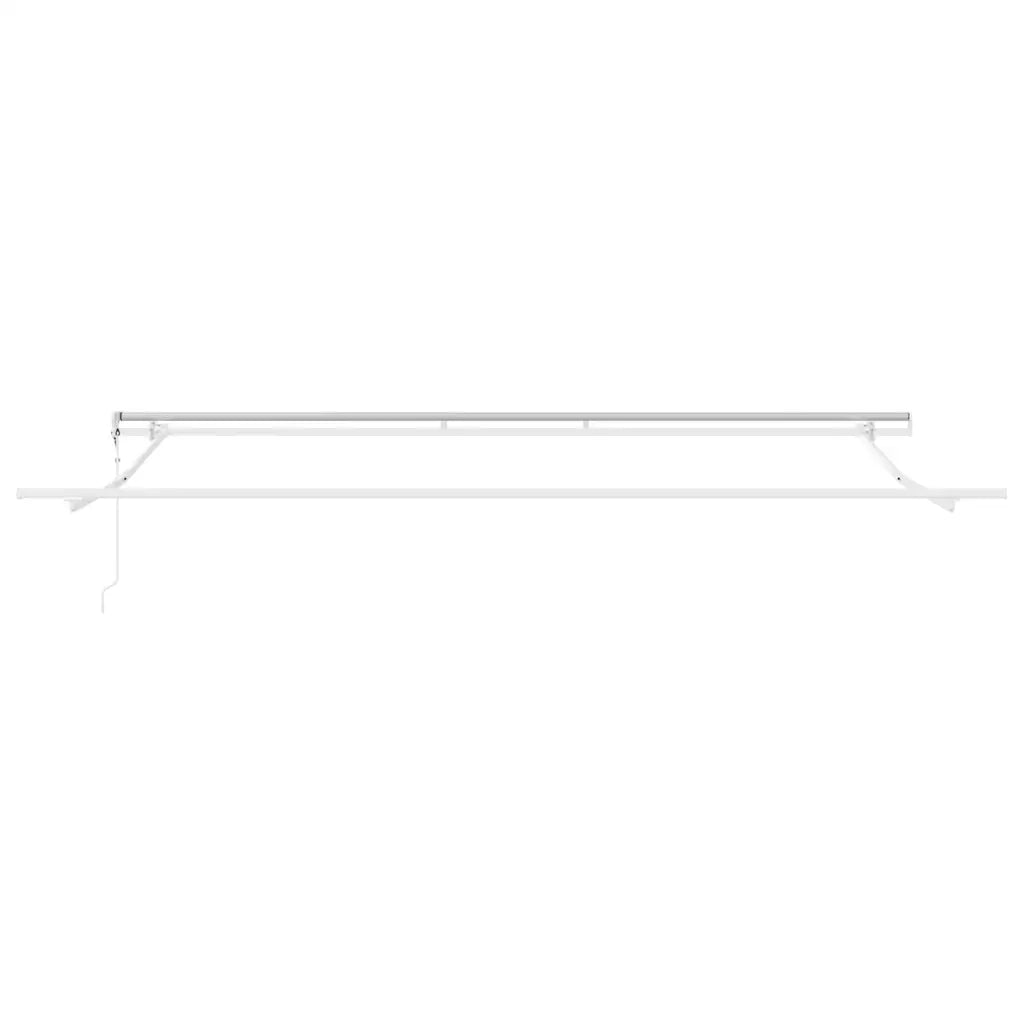 Tenda Retrattile Automatica Antracite e Bianco 450x300 cm 3310234