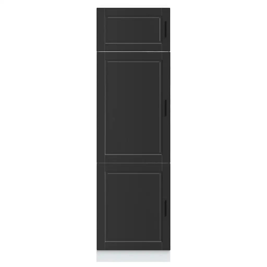 Armadio da Cucina-Credenza da Cucina Porto Nero in Legno Multistrato