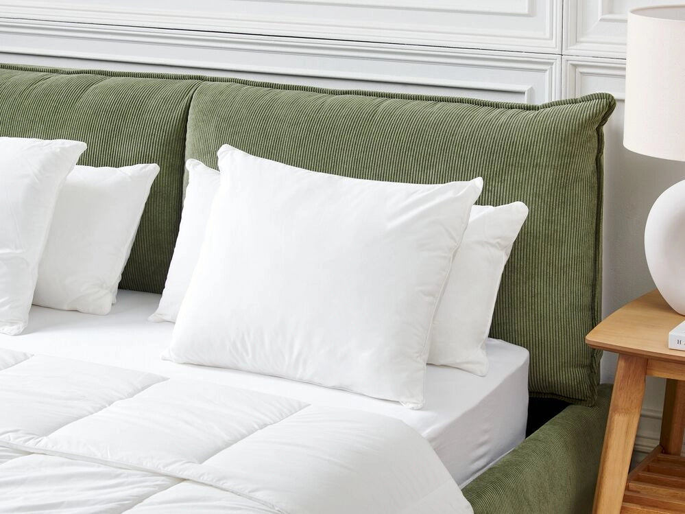 Guanciale rettangolare per camera da letto in cotone di japara con fodera in poliestere bianco ad alto profilo 50 x 60 cm camera da letto cuscino morbido