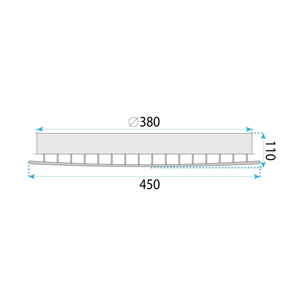 Lampada Da Soffitto Led Ms014-c Chrome
