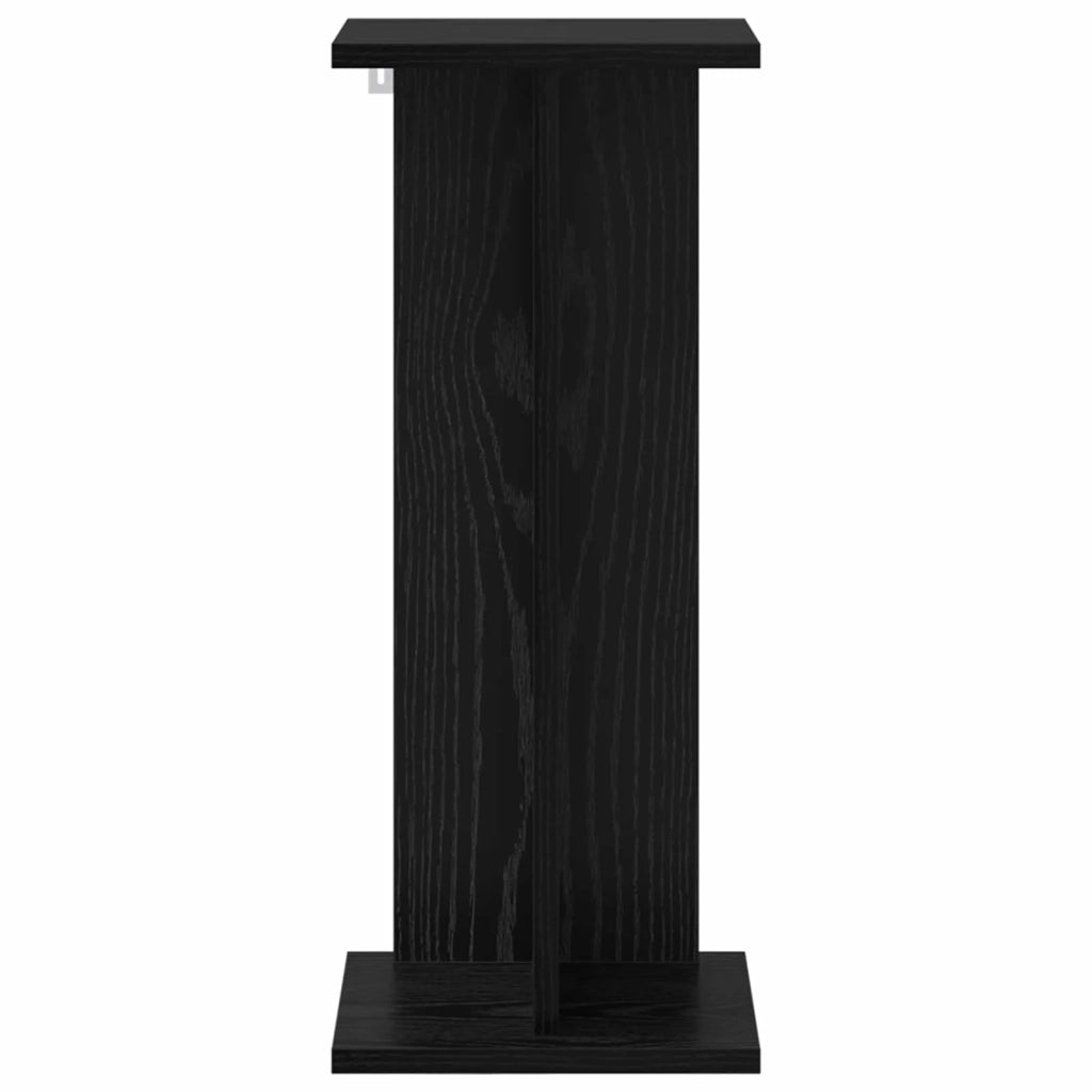 Supporto per piante 2 pz Rovere Nero 25 x 25,5 x 60,5 cm 899661