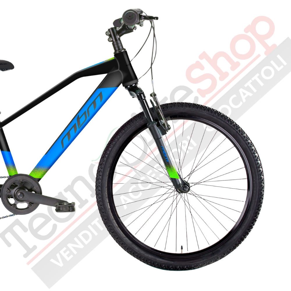 Bicicletta Bambino MTB MBM District 20" 7 Velocità-Blu