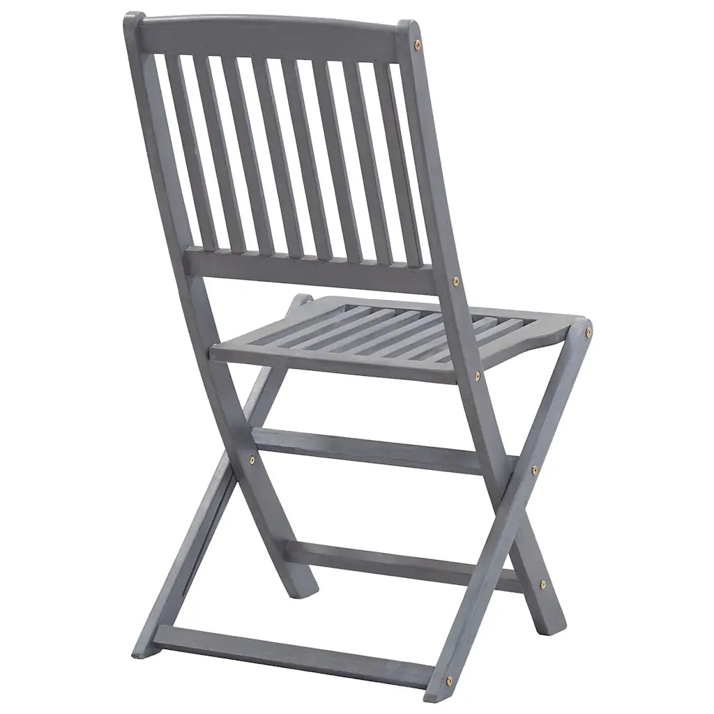 Sedie da Giardino Pieghevoli 6pz con Cuscini in Massello Acacia 3065434