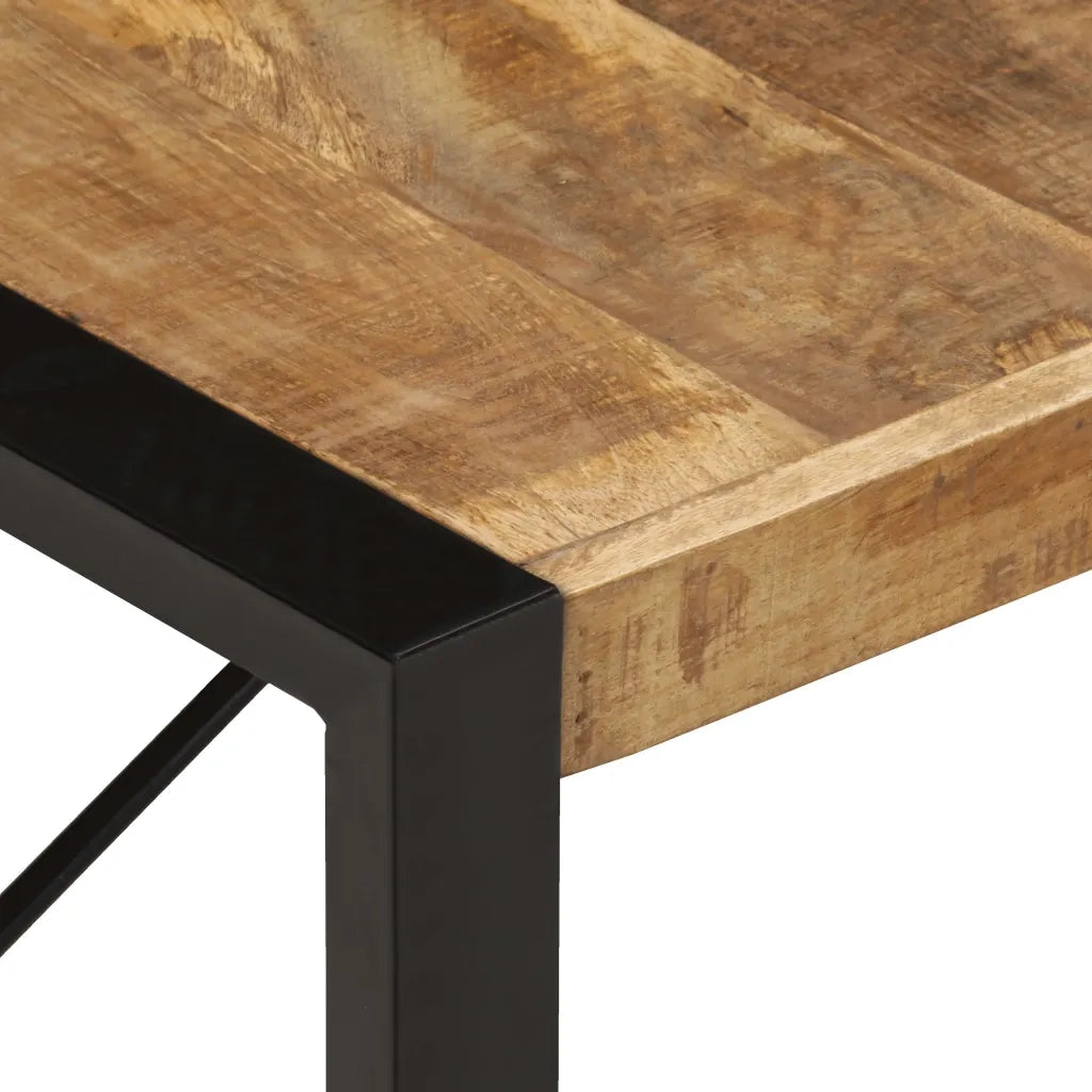 Tavolino da Salotto 140x70x40 cm in Legno di Mango Grezzo 321584
