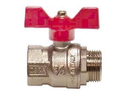 VALVOLA A SFERA M/F CON MANIGLIA A FARFALLA VIENNA ART.119- - MF 1/2 - pressione esercizio 30 bar - 15 pezzi ITAP