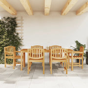 Set da Pranzo da Giardino 7 pz in Legno Massello di Teakcod mxl 70040