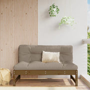 Divano Centrale Marrone Ambra 120x80 cm Legno Massello di Pino