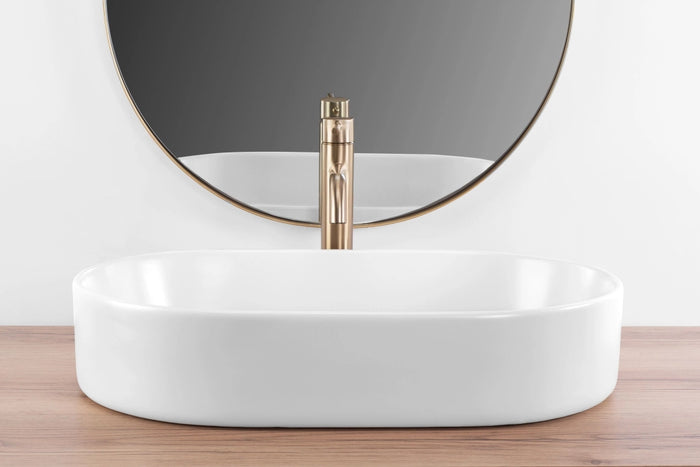 Lavabo Da Appoggio Rea Nadia 60 White Matt