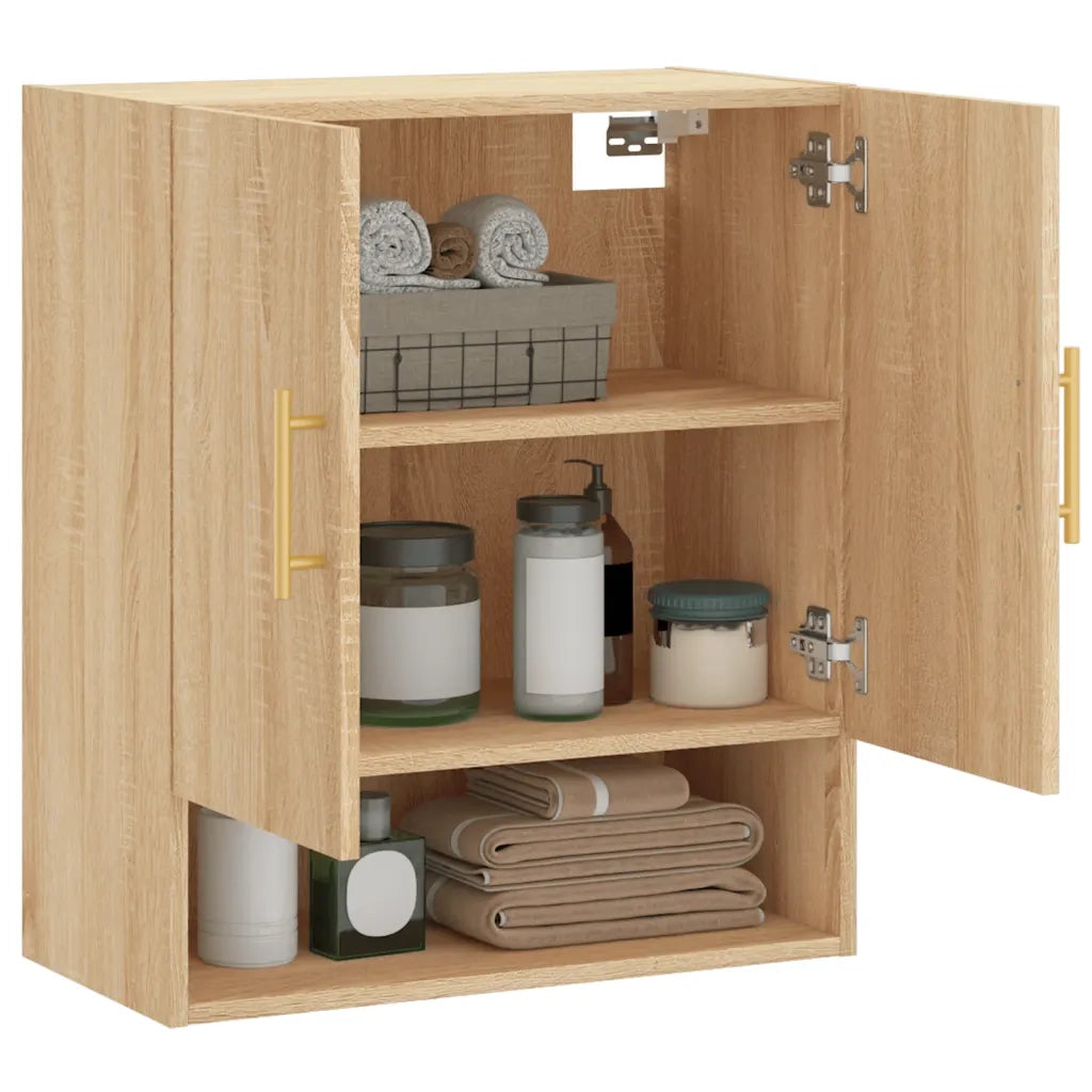 Armadietto a Muro Rovere Sonoma 60x31x70 cm Legno Multistrato 829895