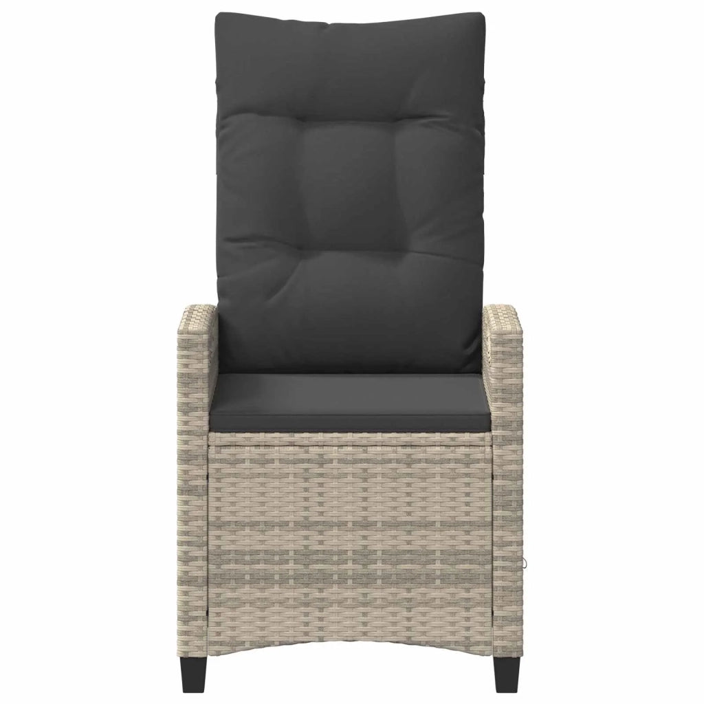 Sedia da Giardino 2 pcs Grigio chiaro e grigio scuro