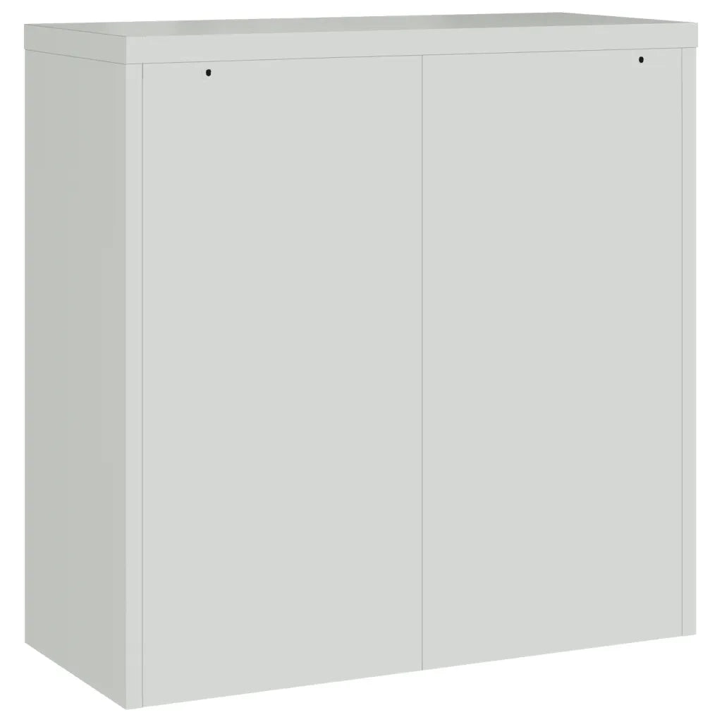 Armadio per Ufficio a 2 Ante 90 cm Grigio in Acciaio cod mxl 60080