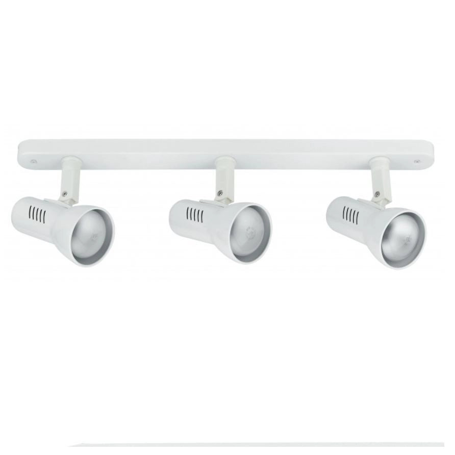 BARRA 3 SPOT CARRERA E27 39XH18,7CM BIANCA