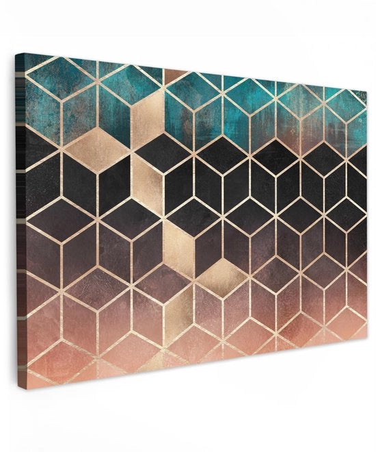 Scheda da Parete a Tela 90x60 cm - Decorazione da Parete per Salotto - Decorazione da Parete per Camera da Letto - Abstracto - Lussuoso - Immagini Uniche