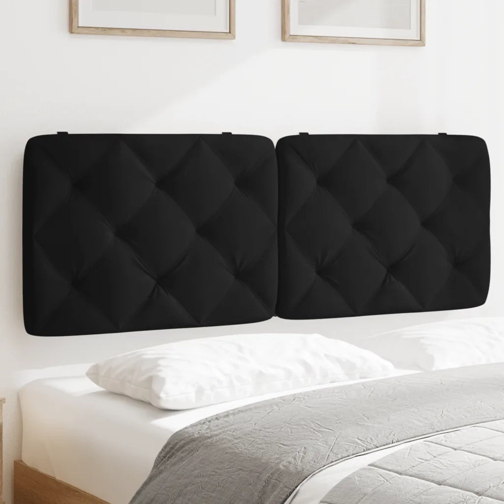 Cuscino Testiera Nero 120 cm in Velluto CFW6599385