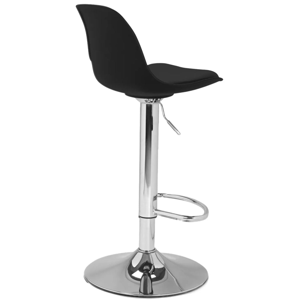 IDMarket - Set di 4 sgabelli da bar KARL design nero