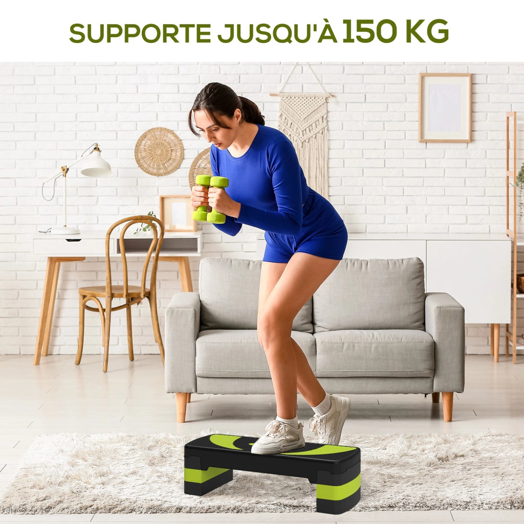 Stepper Fitness ¨C zephmum ¨C Nero Verde 80x31x20 cm