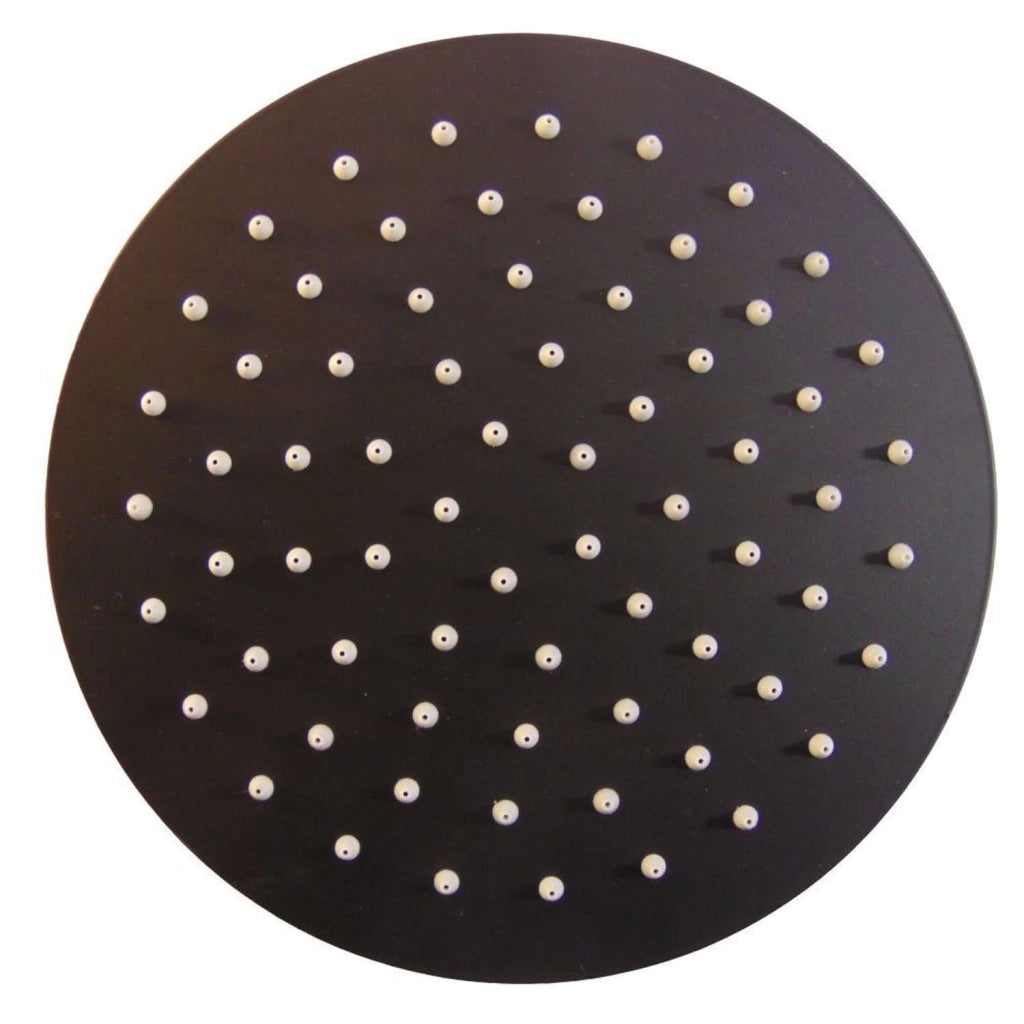 Sined Soffione Tondo 15 Nero Soffione Rotondo Nero Opaco 6 Pollici