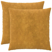 Federa 2 pcs HEERLEN Giallo 70 x 70 cm Fleece in microfibra 913317