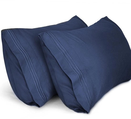 Set di cuscini con coperture in lusso di seta - set da 2 - 100% seta poliestere - 50cm x 90cm