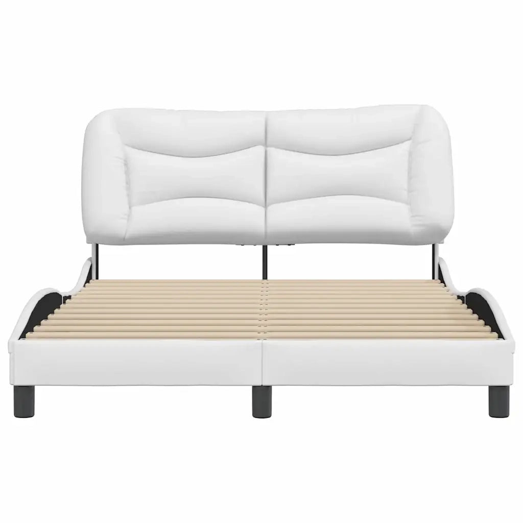 Giroletto senza Materasso Hvar Bianco 140x200 cm in Similpelle 3208003