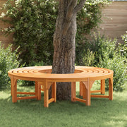 Panchina per Alberi 2 pcs Naturale 160 x 80 x 45cm 3324835