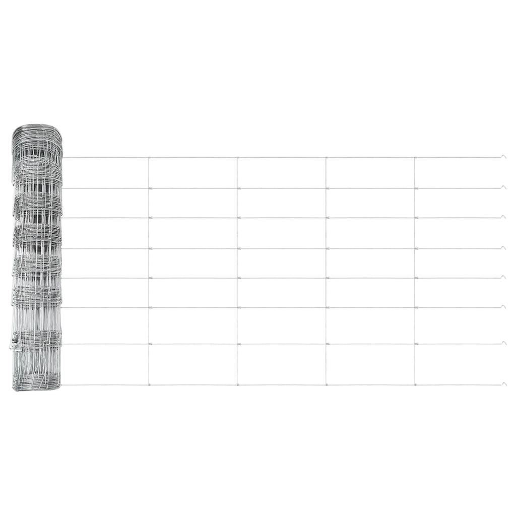 Pali di Recinzione vitaXL 11 pcs U-Channel 80 cm Acciaio Zincato