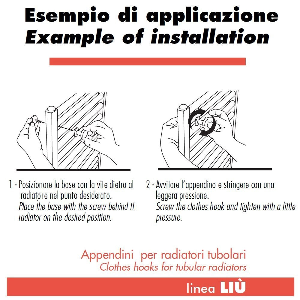 Pika' 2 appendini per radiatori liu' classic colore verde